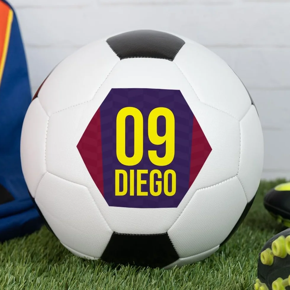 Pallone da Calcio Personalizzato Wanapix Misura 5 con Foto Testo Nome