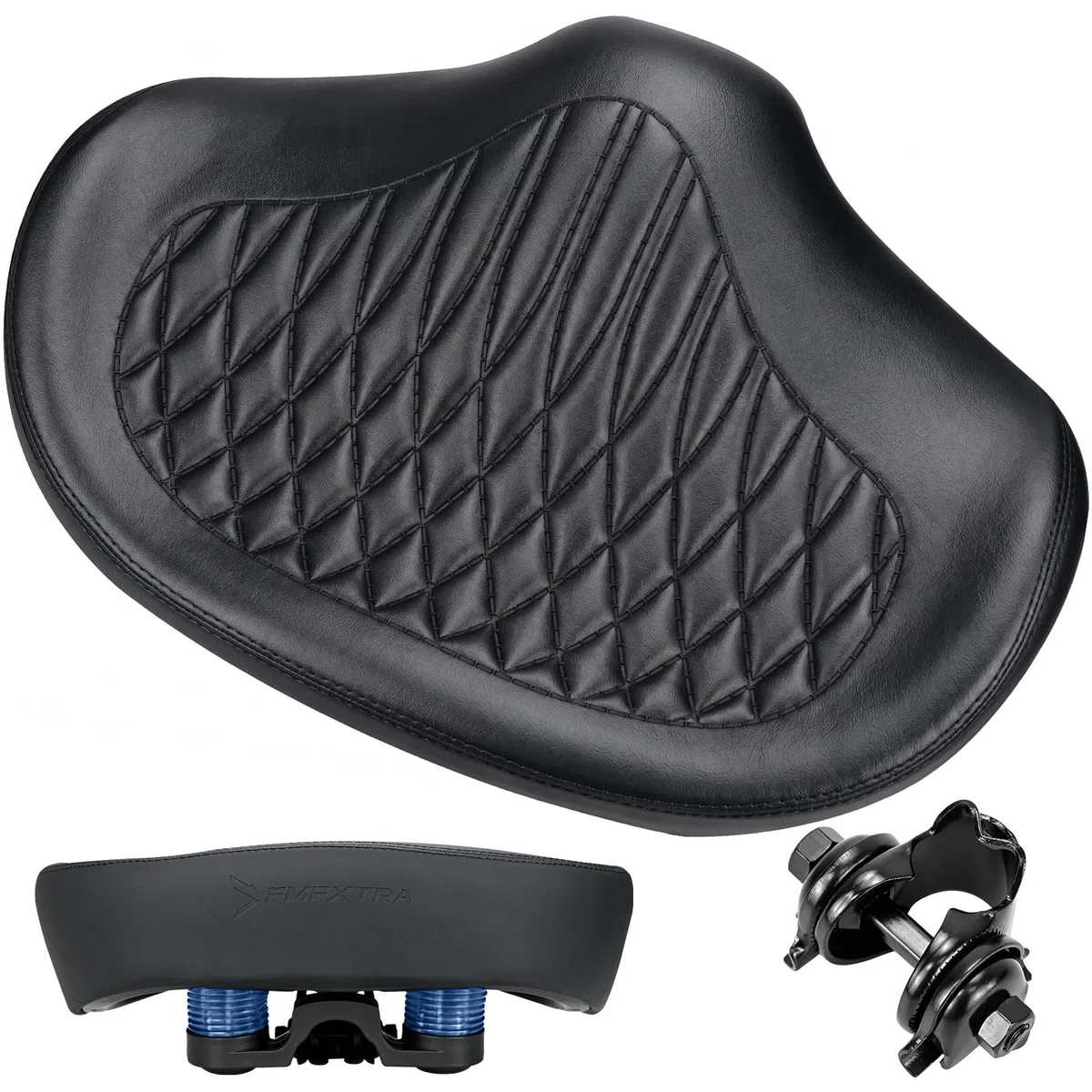 KOOOGEAR Sella per bicicletta da uomo e da donna, comoda, extra larga, traspirante, ergonomica, universale, ricambio per bici da città, Ebike, cyclette, mountain bike