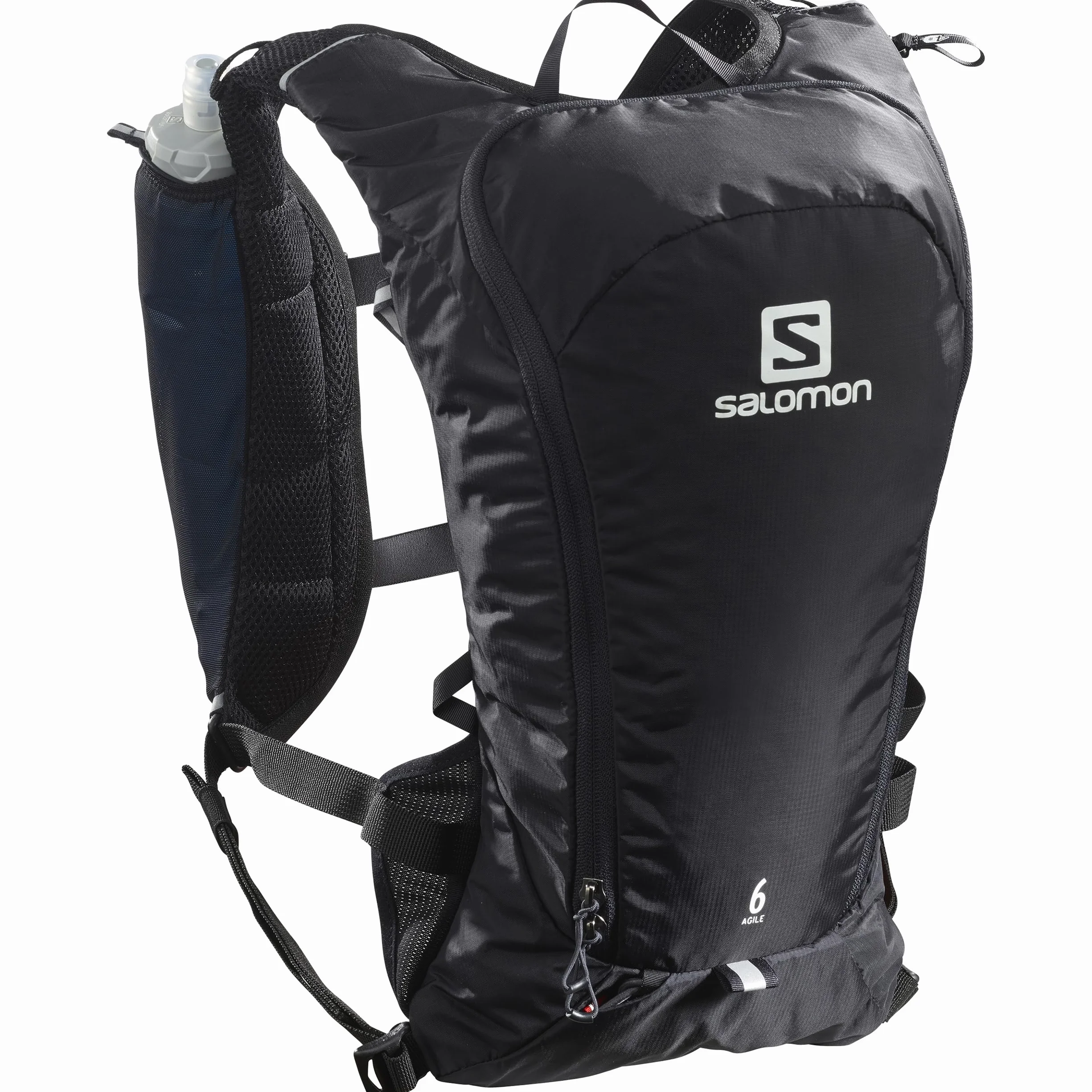 Salomon Agile 6 Gilet Unisex per Idratazione Trail Running Escursionismo MTB, Comfort dinamico, Accesso rapido, Versatilità