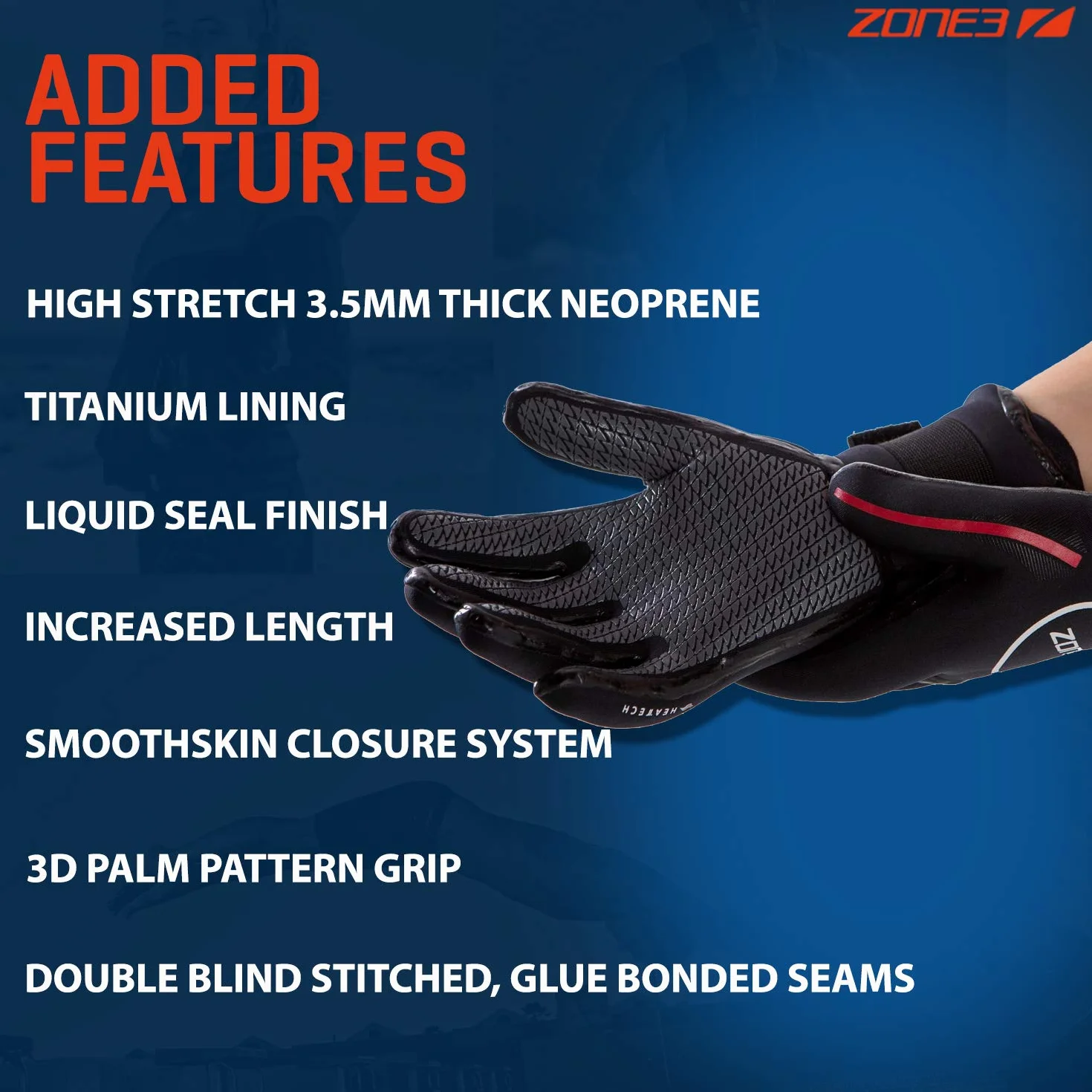 ZONE3 Guantes Heat Tech Neopreno Unisex Adulto