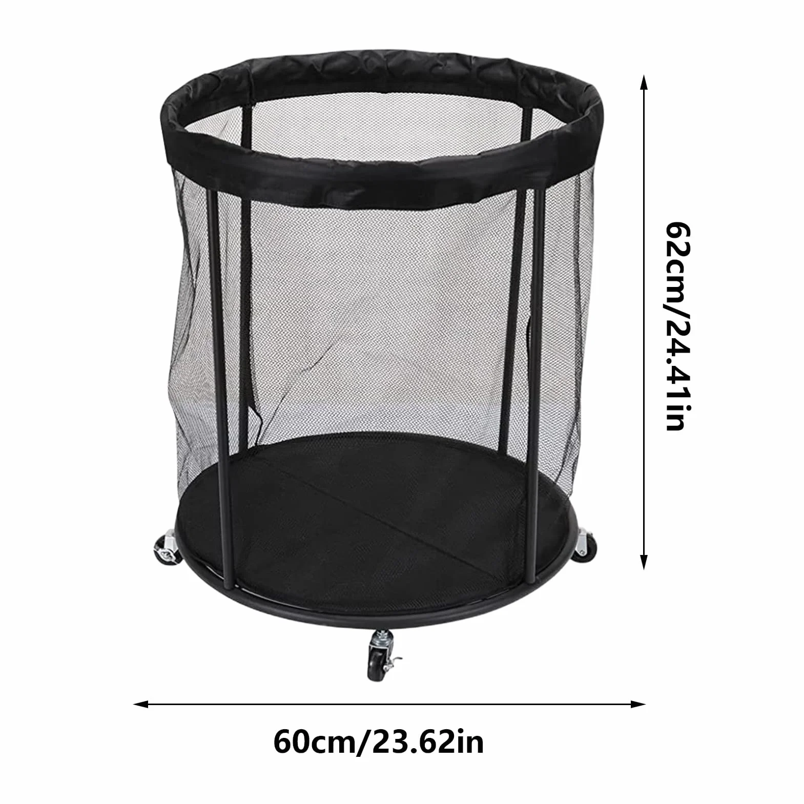 Generico Contenitore per Palloni Portapallacanestro Grande Capacità Sport Piscina Giardino
