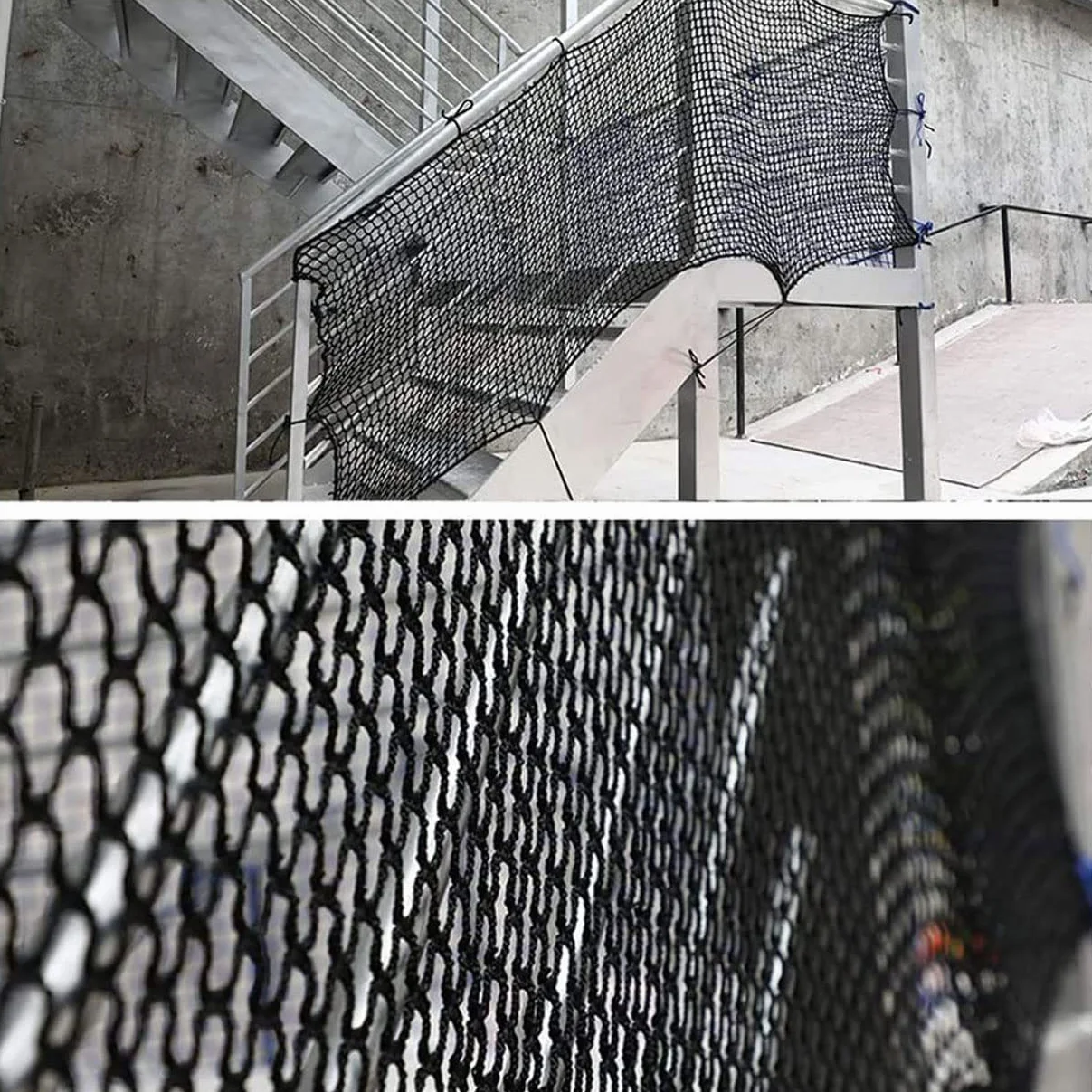 Rete di sicurezza per bambini, per scale, recinzione, protezione di sicurezza, rete di copertura per rimorchi Baseball Softball Return Trainer Net Sport Ball Stop Net Rete protettiva senza