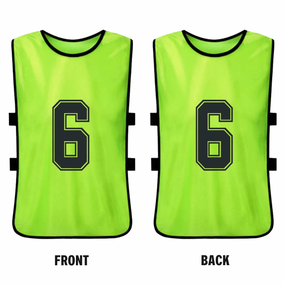 Adulti Soccer Pinnies Quick Drying Football Team Training Bavaglini Numerati Gilet Sportivo