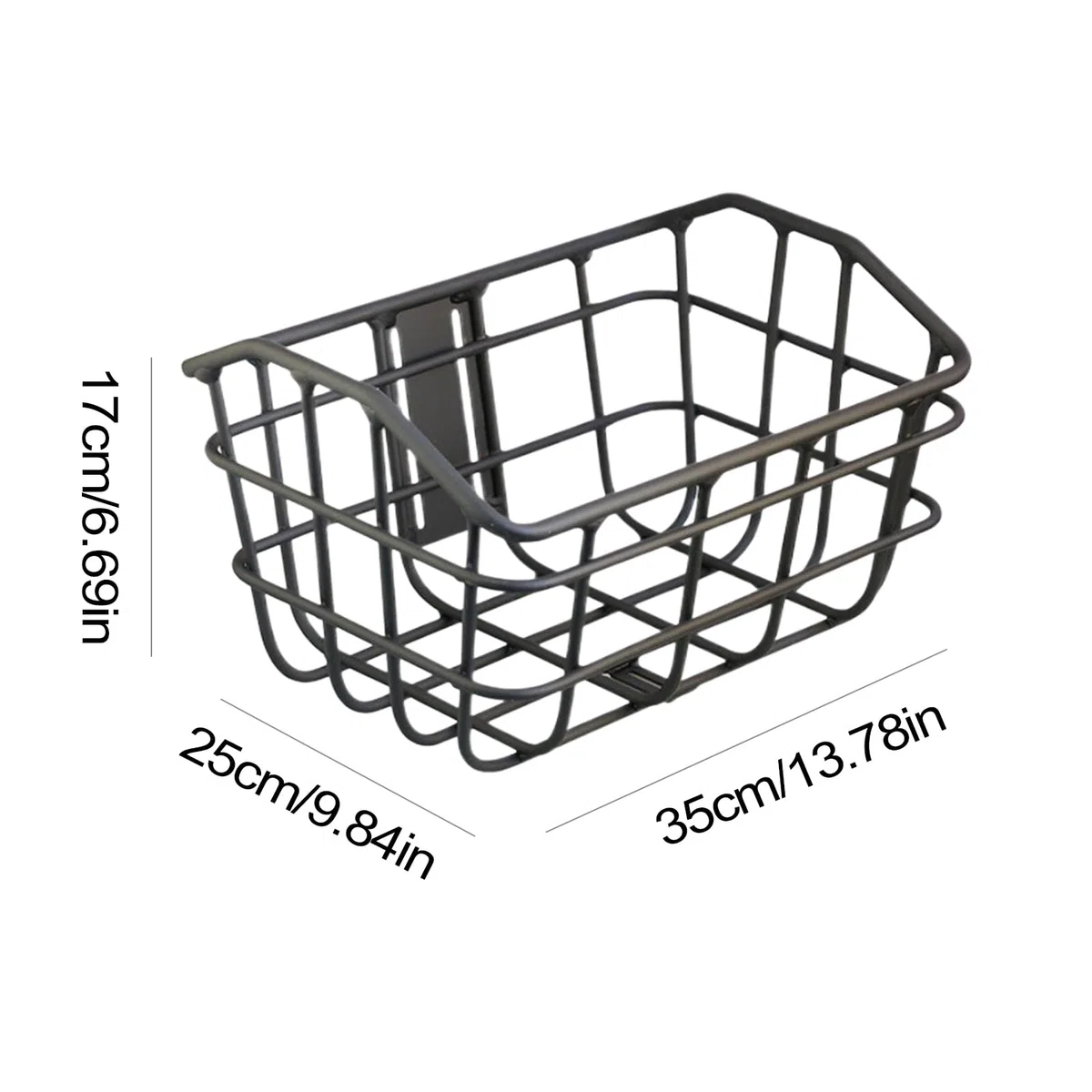 Bike Cestino Posteriore - Cesto Bici Anteriore Pieghevole | Cesto Cargo A Rack In Bicicletta | Basket Davanti In Bici Da Viaggio | Easy Assembly Precise Sturdy Bike Storage | Per Lo Shopping