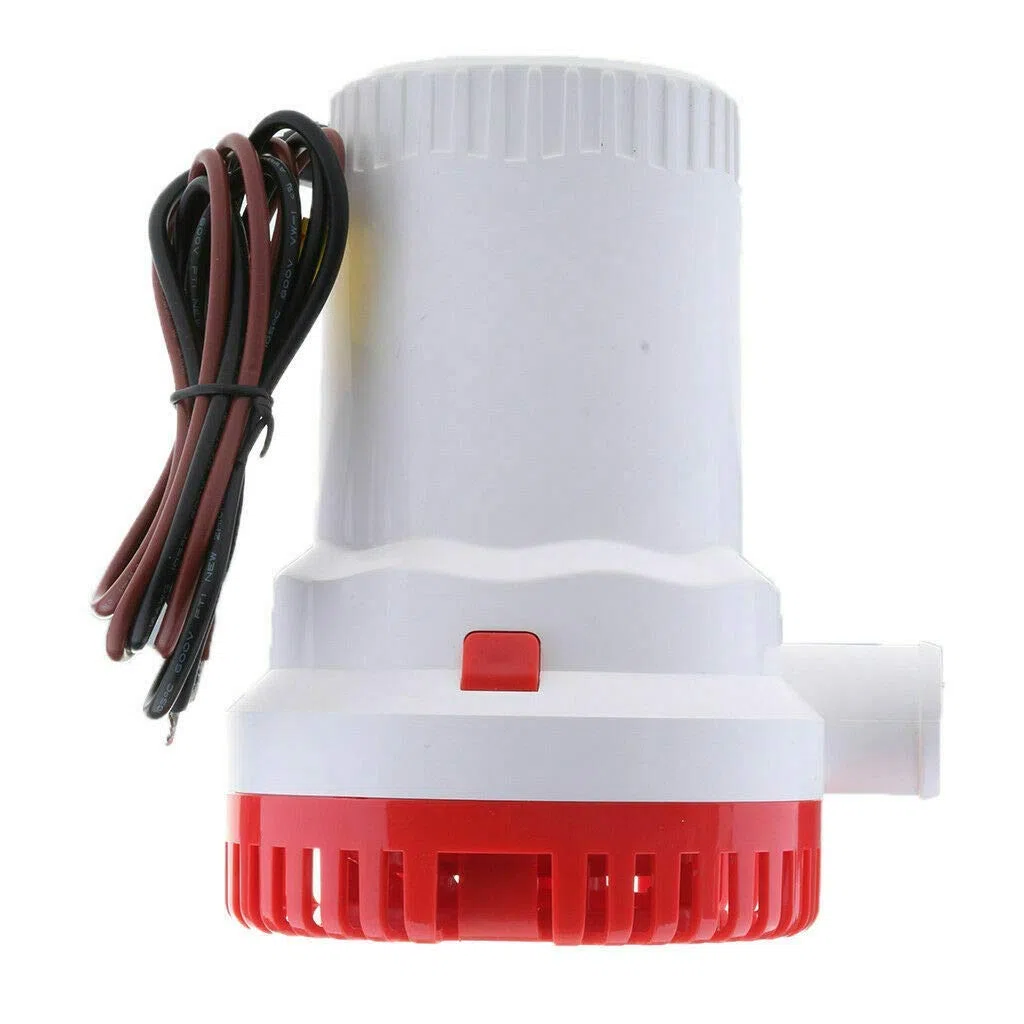 MASO Pompa di sentina ad alta portata elettrica marina sommergibile pompa dell'acqua 2000GPH 12 V per barca Yacht Caravan portatile