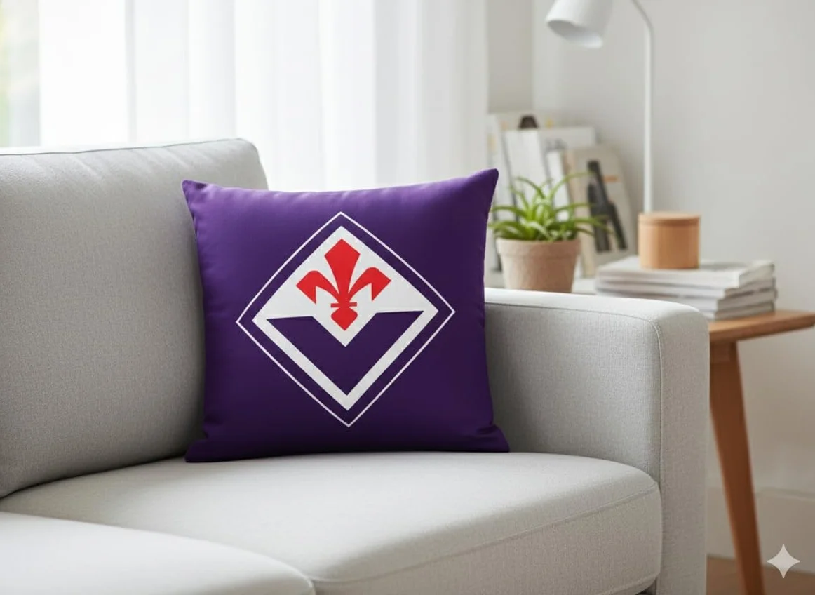 Diva Cuscino con Logo A.C.F. Fiorentina - Prodotto Ufficiale