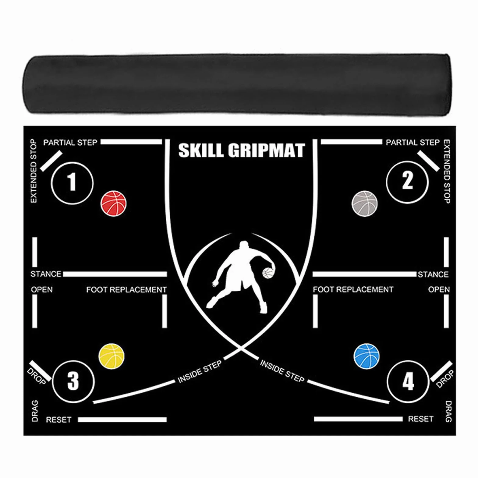 Mat Di Allenamento Da Basket, Tappetino PAS 120 x 86 cm Antiscivolo Portatile