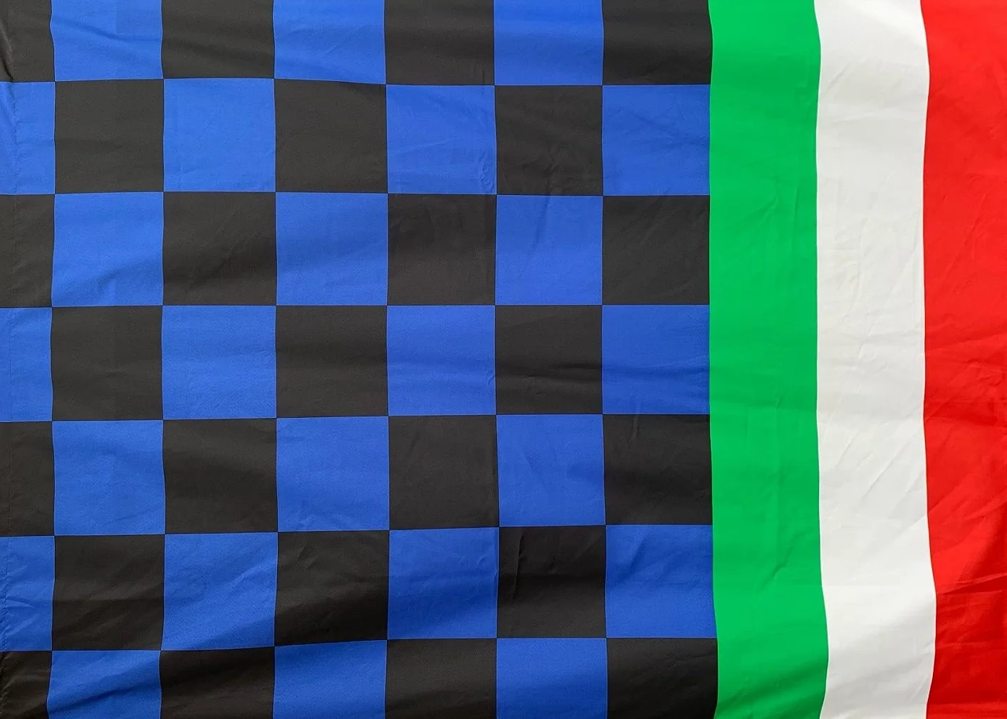 Bandiera tricolore 142x110 cm per tifoso stadio BGNATRIC