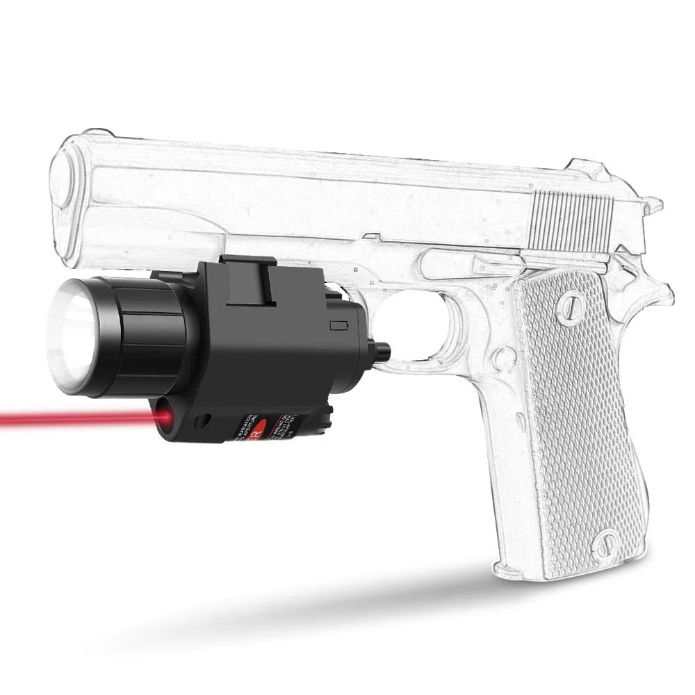 Tactical LED Arma Pistola Luce Torcia Interruttore a distanza Red Dot Laser Sight Airsoft Pistola per 20mm Rail