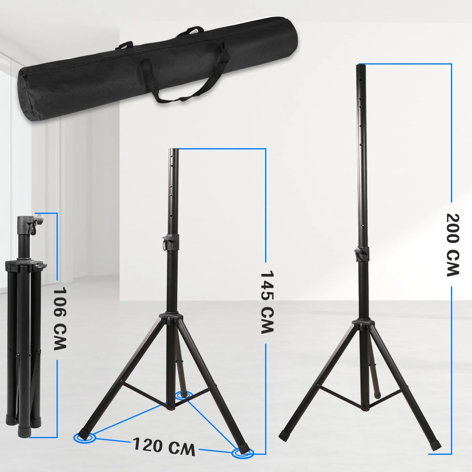 Turnart Supporto per Freccette, Accessori per Bersaglio Elettronico, 106-200 cm, 3,7 kg