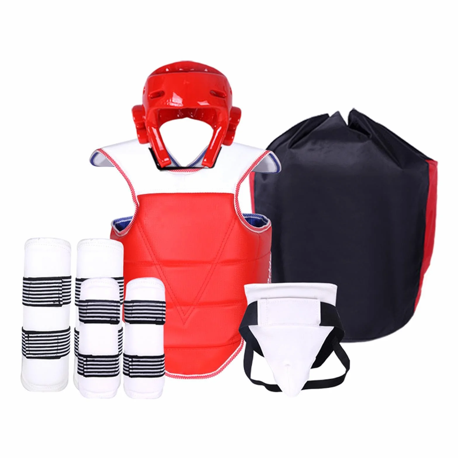 rockible Kit di Protezioni per Taekwondo per Uomini