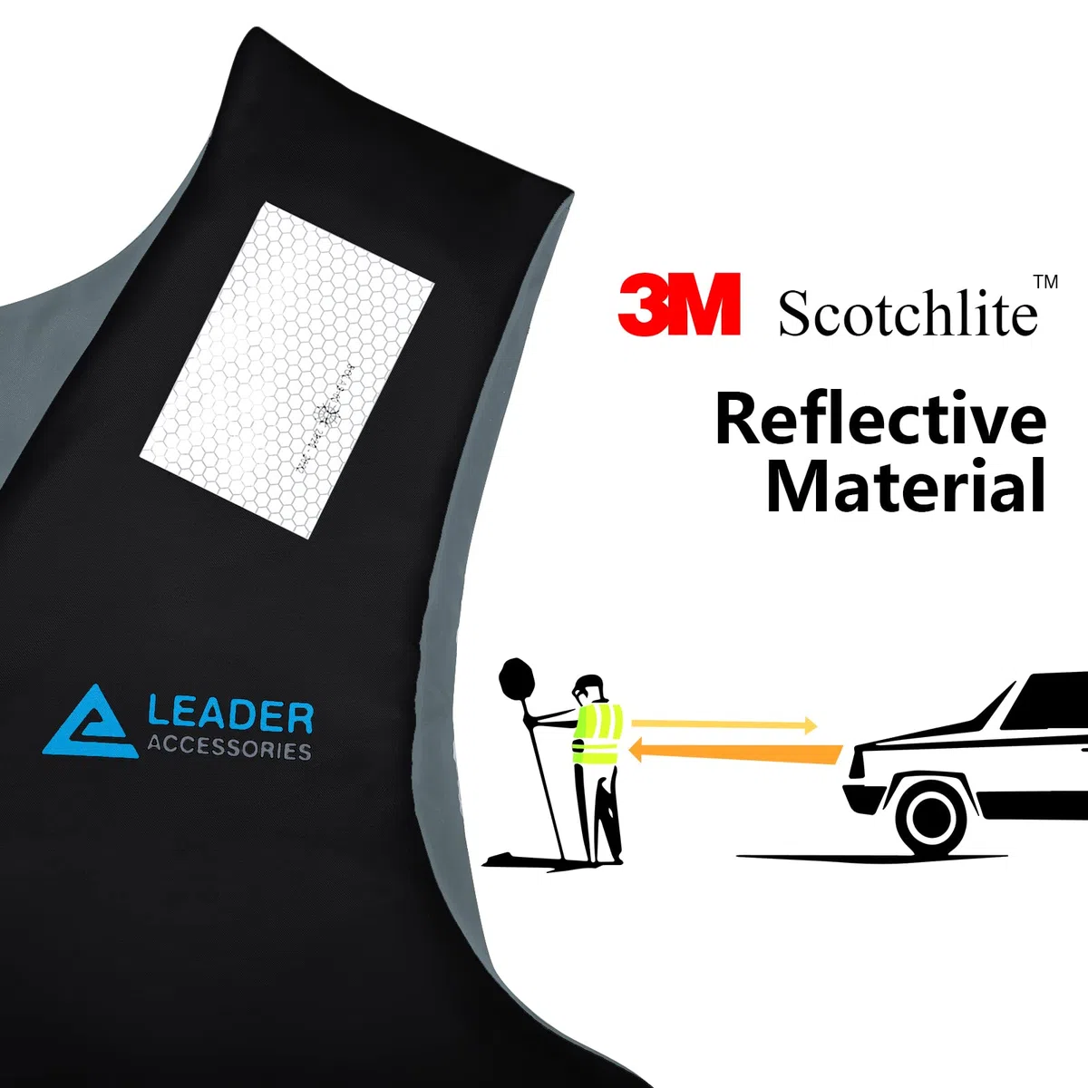 Leader Accessories Giubbotto Galleggiante, Gilet Aiuto al Galleggiamento, con Strisce Riflettenti, Gilet da Pesca, Unisex
